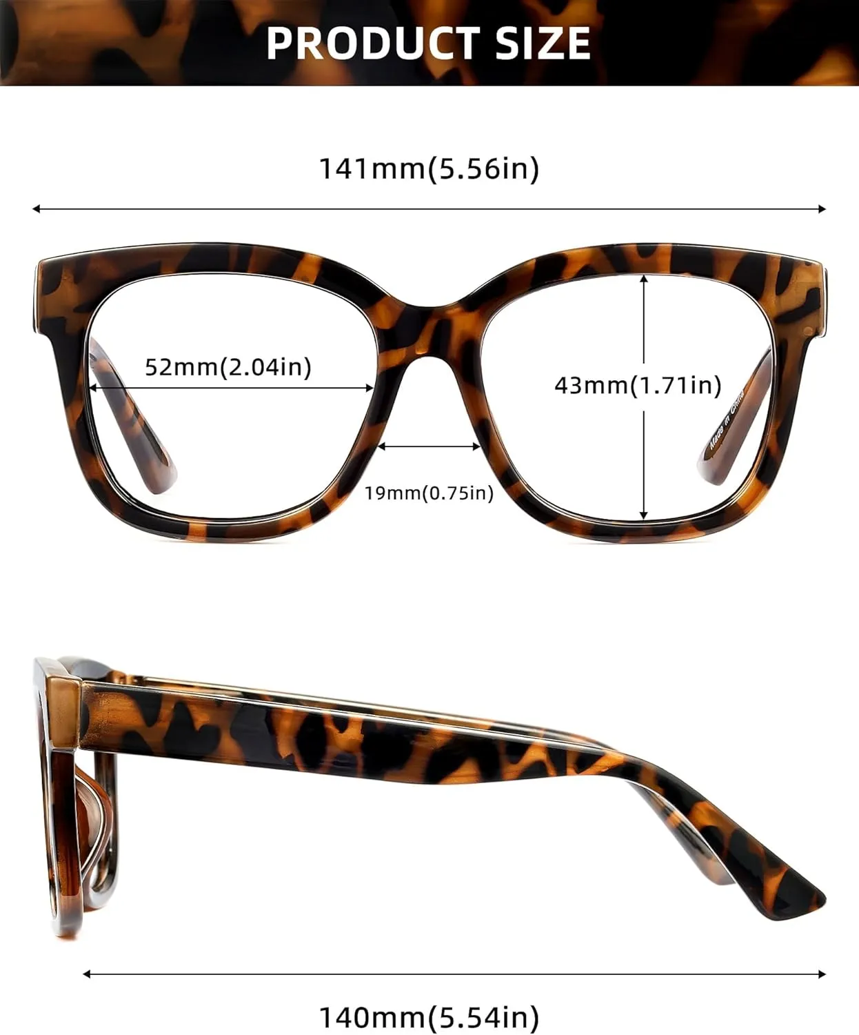 JIM HALO Oversized Blue Light Glasses for Women Square Chunky Bluelight Computer Glasses Reduce Eye Strain