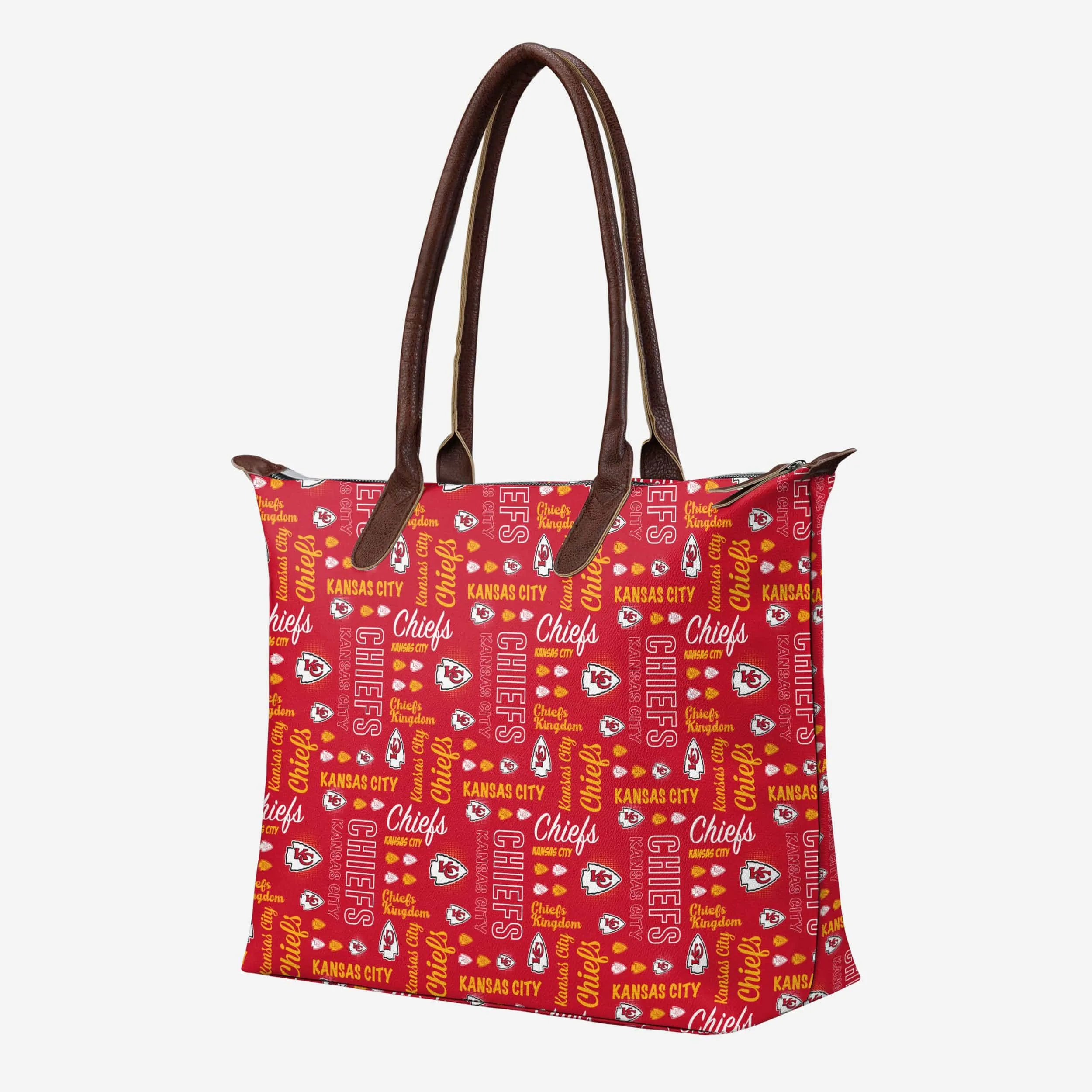 Kansas City Chiefs Spirited Style Printed Collection Tote Bag