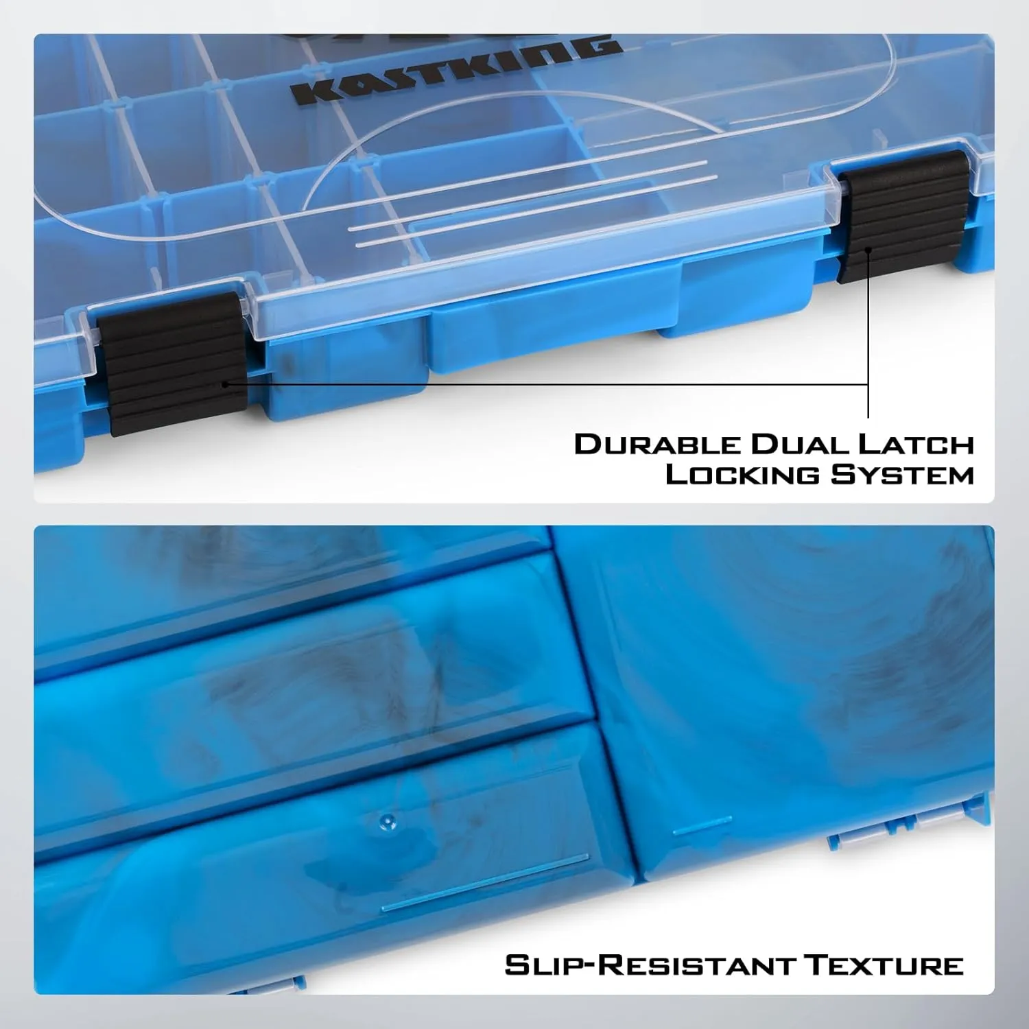 KastKing Bait Vault Camouflage Tackle Box, Plastic Tackle Trays, Fishing Tackle Box Storage Organizer with Removable Dividers, 2 Packs /4 Packs Lure Boxes Terminal Tackle Storage