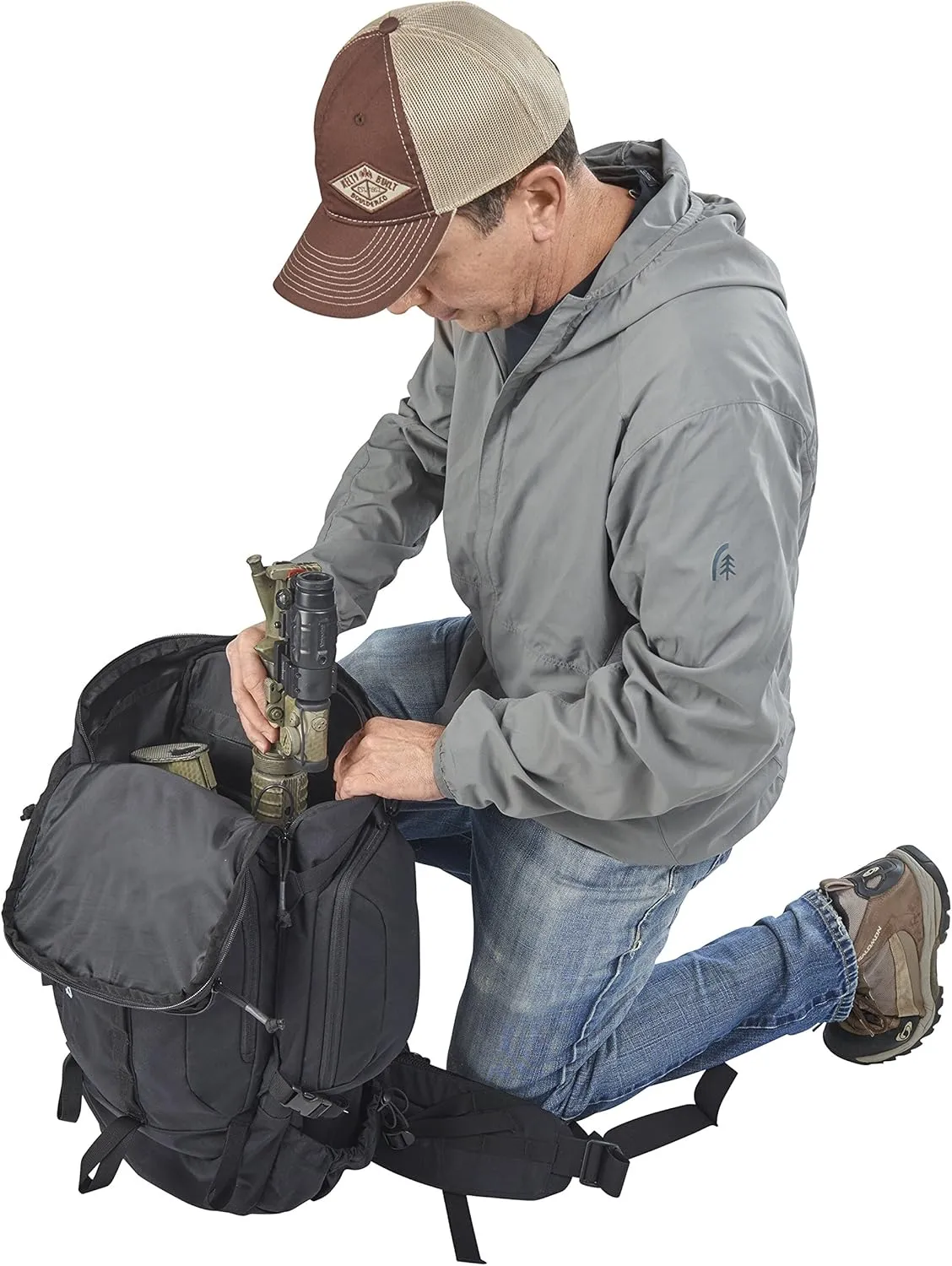 Kelty Redwing Tactical Backpack - Built to Military Specification Army Backpack, Durable & Strong, Built to Last, Aluminum Stays, Ideal for Military, Police, Outdoors Hiking or Bug Out Bag | Black 44L