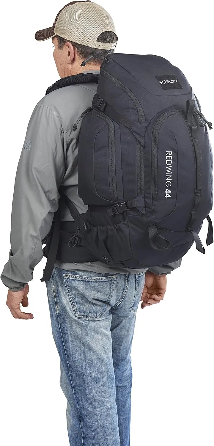 Kelty Redwing Tactical Backpack - Built to Military Specification Army Backpack, Durable & Strong, Built to Last, Aluminum Stays, Ideal for Military, Police, Outdoors Hiking or Bug Out Bag | Black 44L