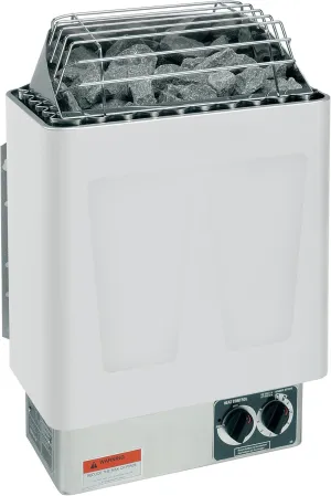 KIP 4.5KW, 240V-1PH Electric Sauna Heater With Built In Controls (Includes Sauna Stones)