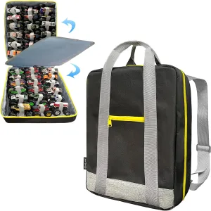 KISLANE Monster Trucks Storage Backpack - Versatile Carrying Case With Front Compartment and 2 Storage Pages for 36 Trucks - Ultimate Holder and Organizer