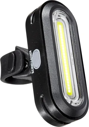 Kryptonite Avenue F-100 Bike Light, Bright LED Front Headlight USB Rechargeable, 100 Lumen Bicycle Light, 6 Light Modes Runtime 22  Hours