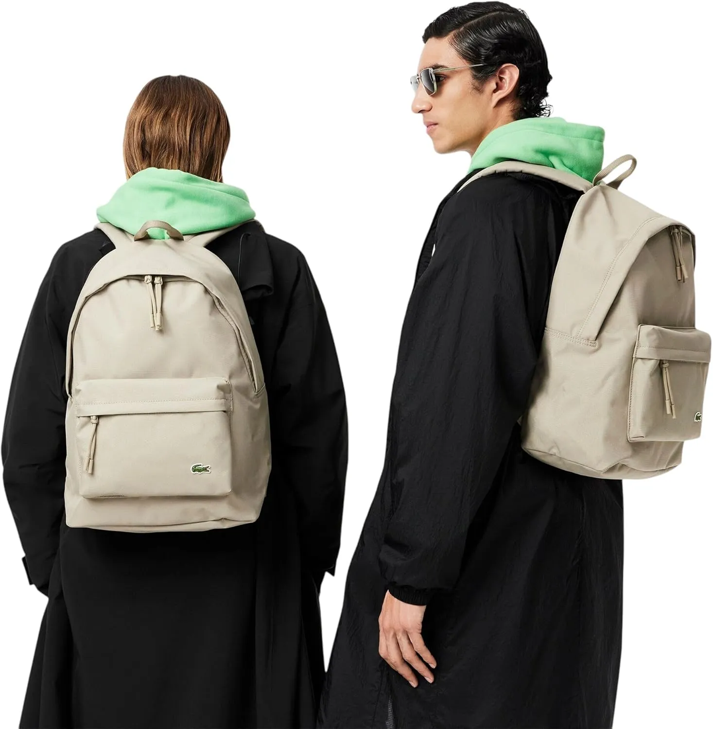 Lacoste Unisex Neocroc Backpack, Roasted Cashew, One Size