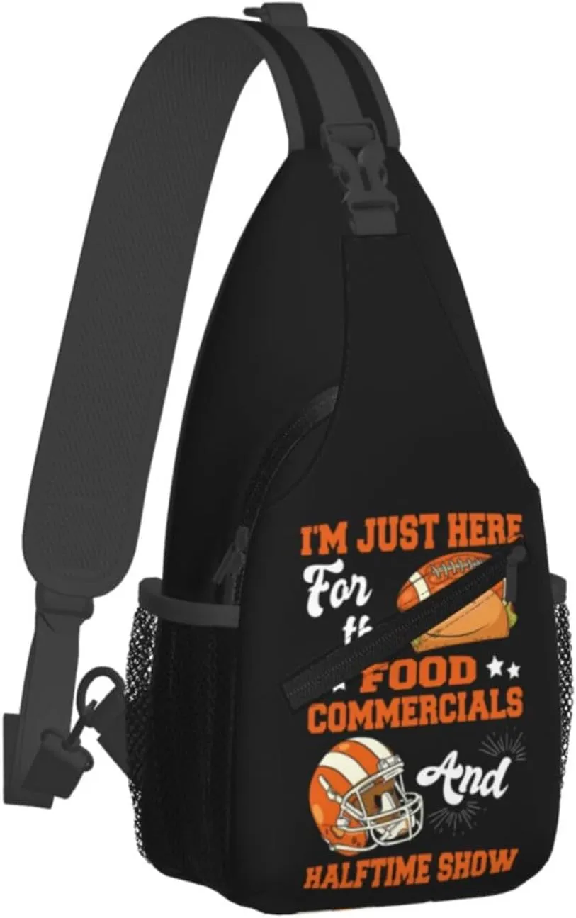 Lacrosse USA Stick And Helmet Sling Bag Adjustable Crossbody Bag Casual Chest Bags Travel Shoulder Backpack