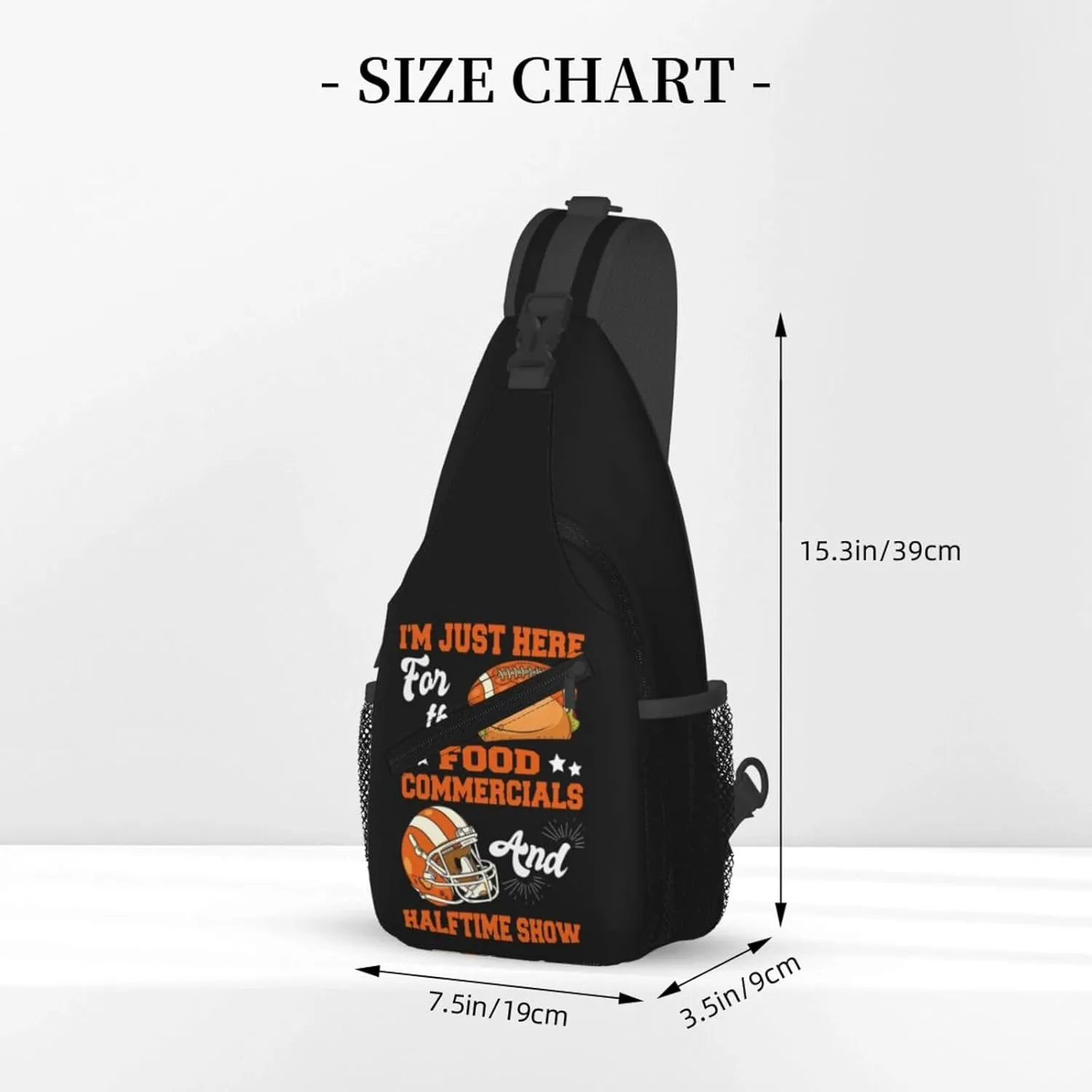 Lacrosse USA Stick And Helmet Sling Bag Adjustable Crossbody Bag Casual Chest Bags Travel Shoulder Backpack