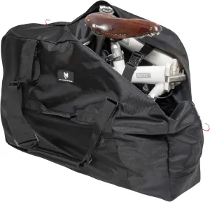 lamaki Bike Travel Bag, Folding Bike Bag 14-20 inch - Universal Fit - Heavy Duty 1680D Nylon, Premium Metal Zippers, Roll up for Storage - Bike Travel Case