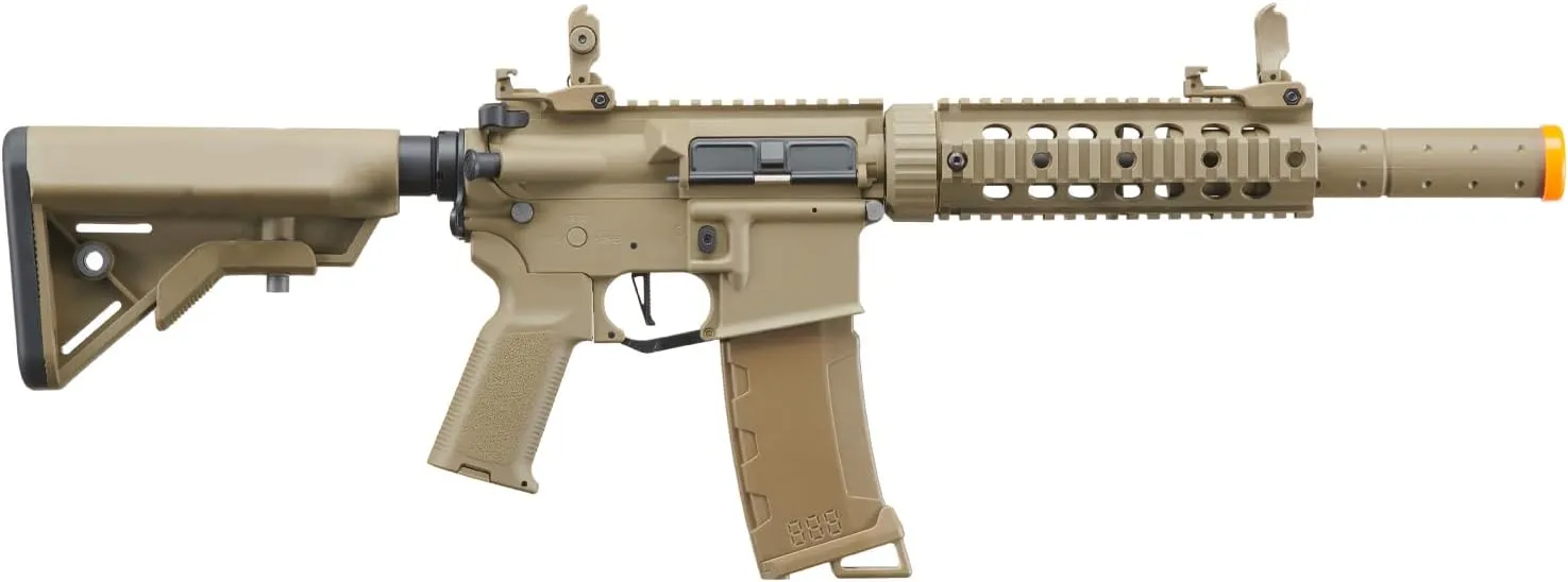 Lancer Tactical Gen 3 M4 Carbine SD AEG Airsoft Rifle with Programmable ETU & MOSFET Electric Full/Semi-Auto