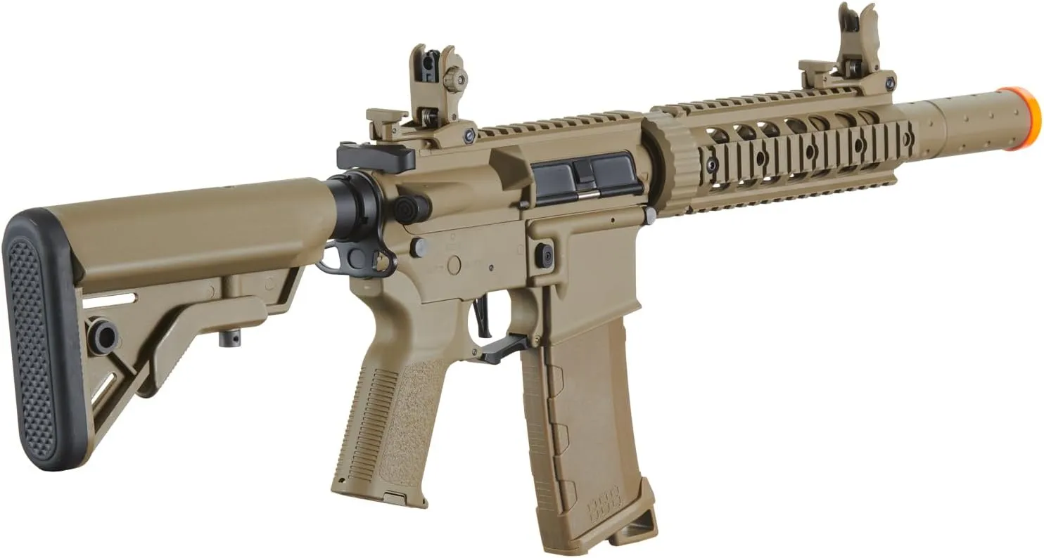 Lancer Tactical Gen 3 M4 Carbine SD AEG Airsoft Rifle with Programmable ETU & MOSFET Electric Full/Semi-Auto