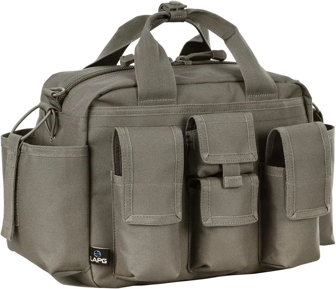 LAPG Tactical Bail Out Gear, Survival Bug Out, Hunting & Hiking, Range Bag with Shoulder Strap & Carry Handle