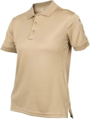 LAPG Women's Recon Jersey Short Sleeve Polo Shirt, Anti-Wrinkle Moisture Wicking Tactical Polo Shirt for Women