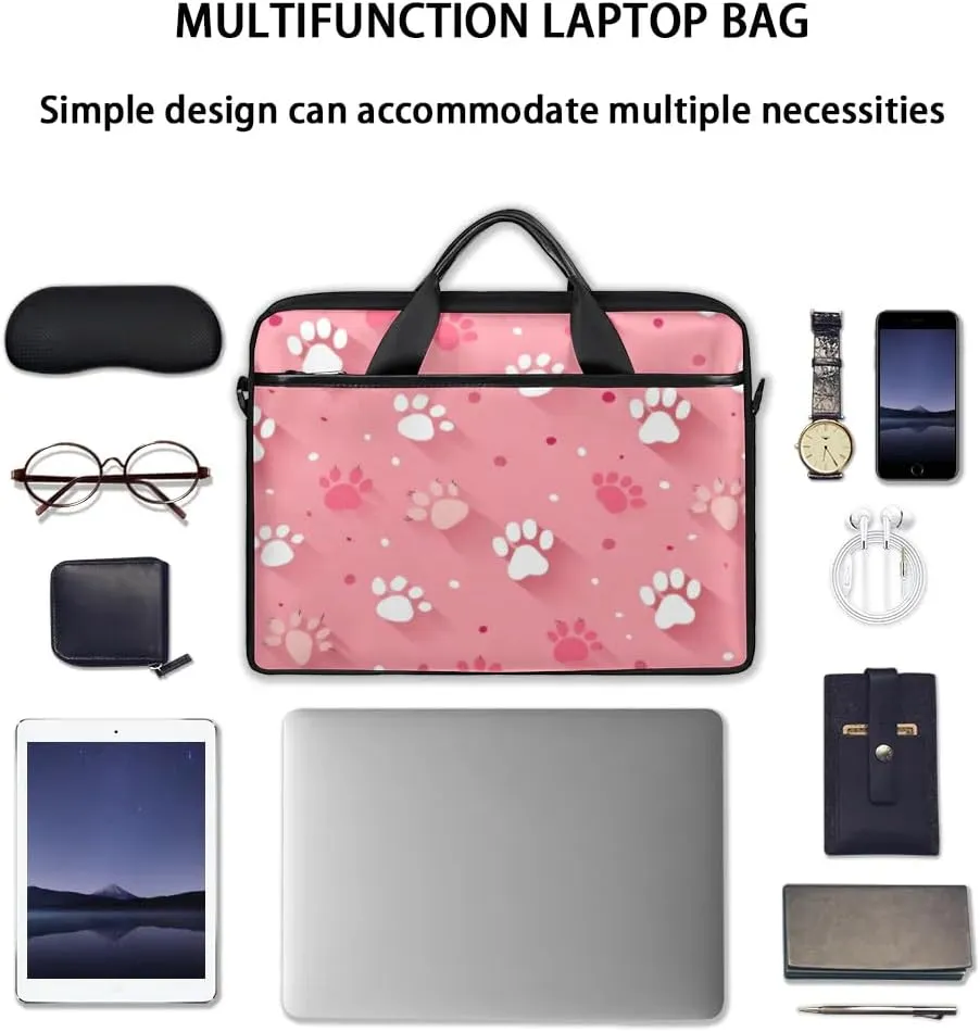 Laptop Shoulder Bag Computer Bag 13-15 Inches Laptop Carrying Case with Shoulder Strap for Women Men