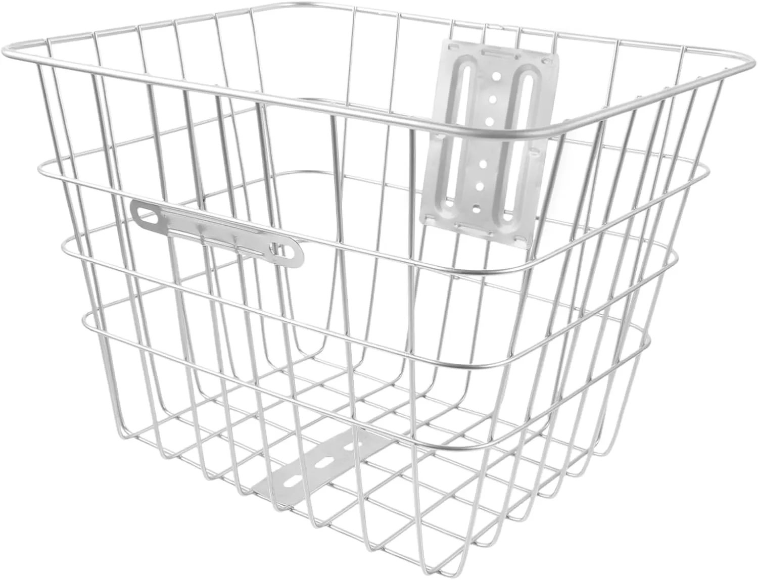 Large Capacity Detachable Rear Bike Basket Durable Metal Bicycle Storage Holder for Easy Installation Stable Outdoor Use for Carrying Essentials Your Rides