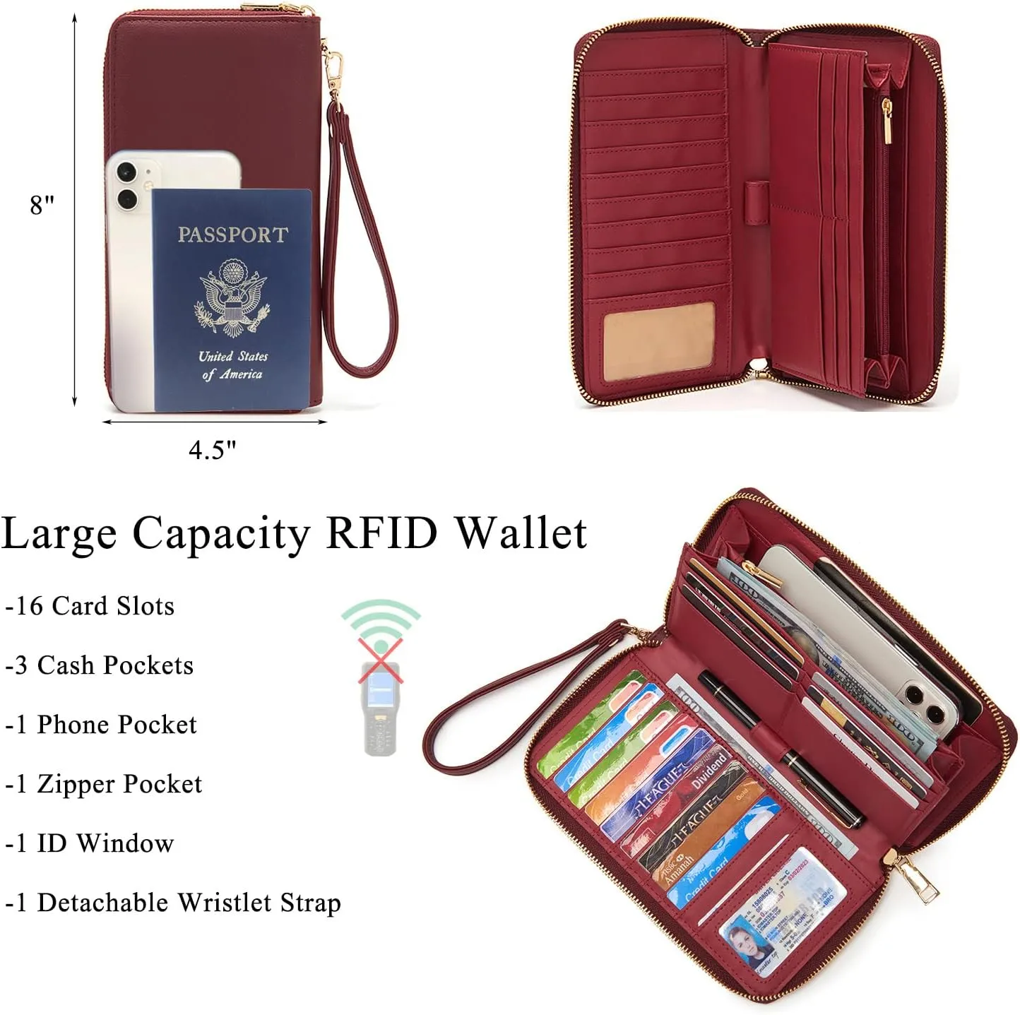 Large Crossbody Bags Ladies Shoulder Handbags Purse and Wallet Set for Women Totes Hobo Purses