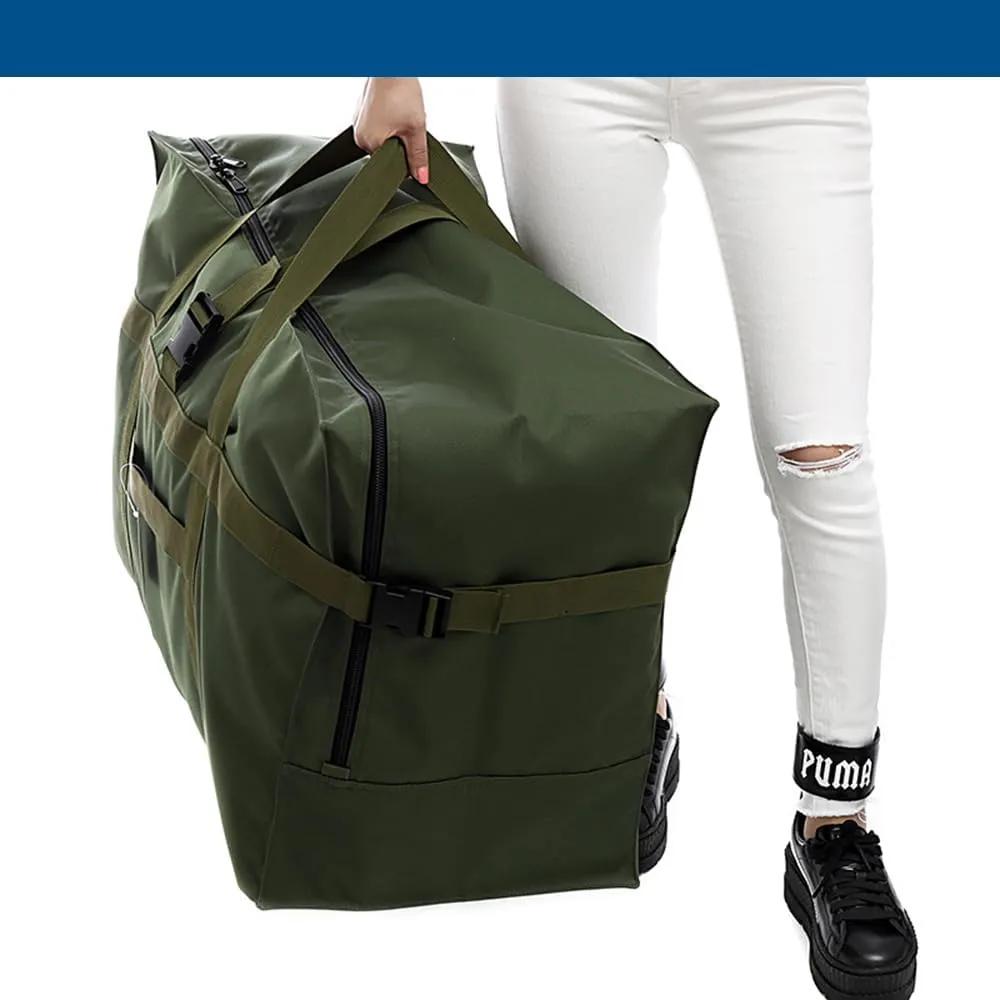 Large Duffel Bag, 120L Waterproof Carry on Weekend Overnight Storage Bag Over Luggage for Airline, Travel, Camping, Moving