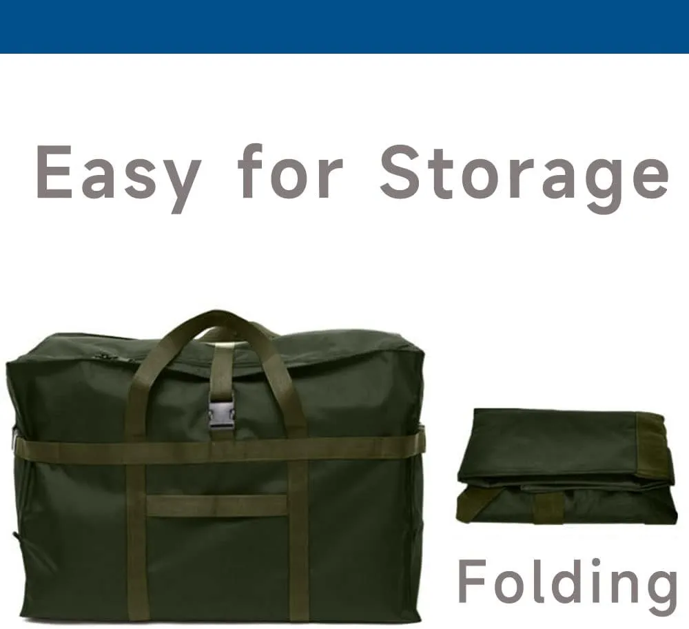 Large Duffel Bag, 120L Waterproof Carry on Weekend Overnight Storage Bag Over Luggage for Airline, Travel, Camping, Moving