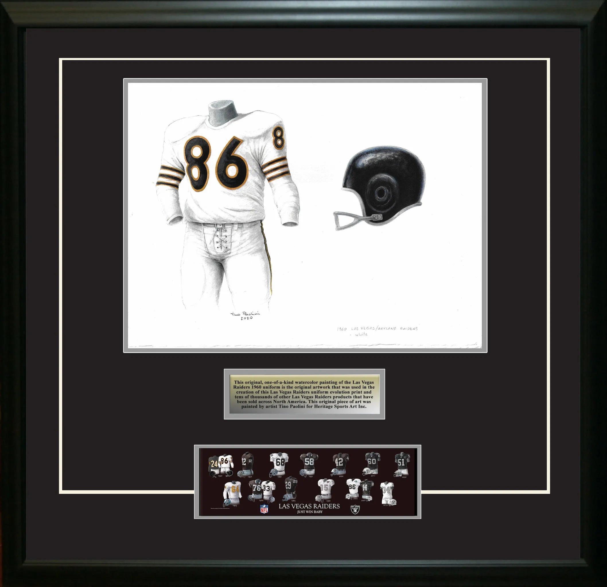 Las Vegas Raiders 1960 White