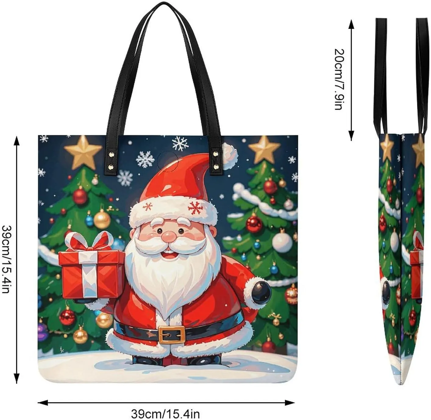 Leather Handbag for Women Tote Bag with Magnetic Buckle Flower Crossbody Bag Shoulder Bags