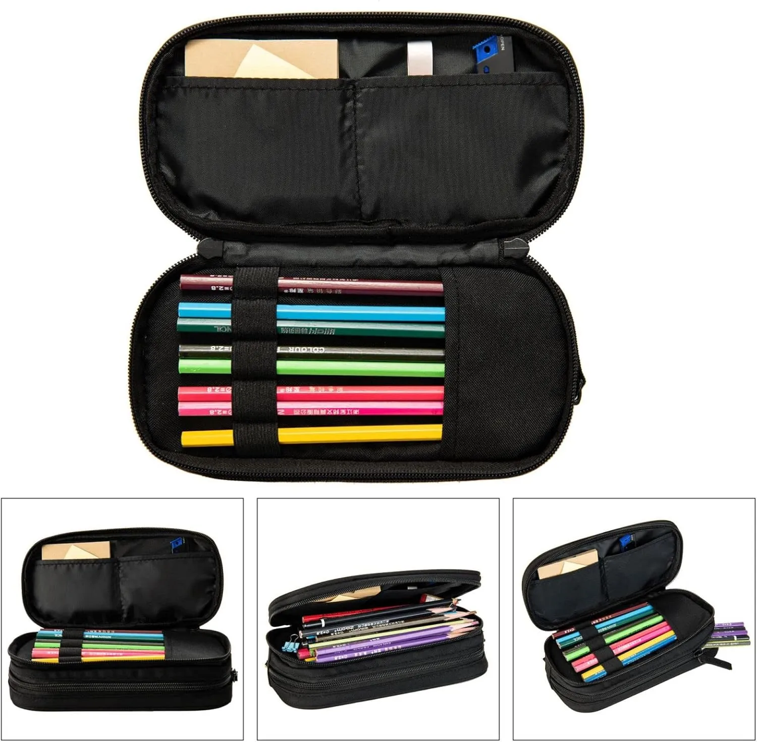 Leopard Animal Print Multifunctional Pocket Backpack Crossbody Lunch Bag Pencil Case 3Pcs Set Large Capacity Backpack