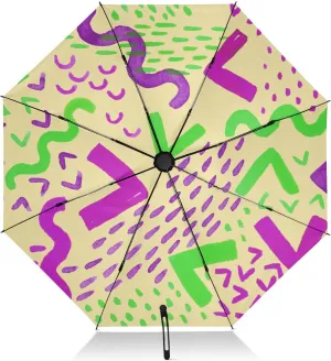 Light Weight Portable Umbrellas/Sun for Travel Backpack Folding Umbrella Perfect for Car Purse Men and Women(White)