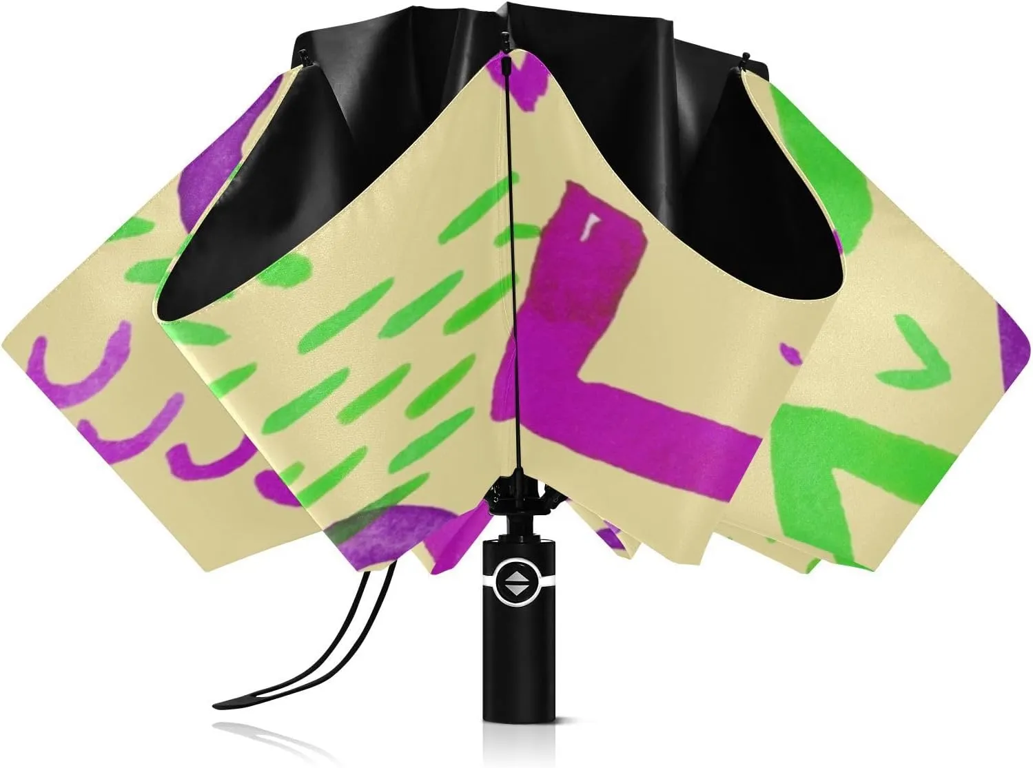 Light Weight Portable Umbrellas/Sun for Travel Backpack Folding Umbrella Perfect for Car Purse Men and Women(White)