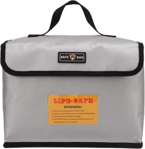Lithium Battery Explosion Proof Bag Zipper Closure Portable Fire Roof Battery Protective Storage Pouch