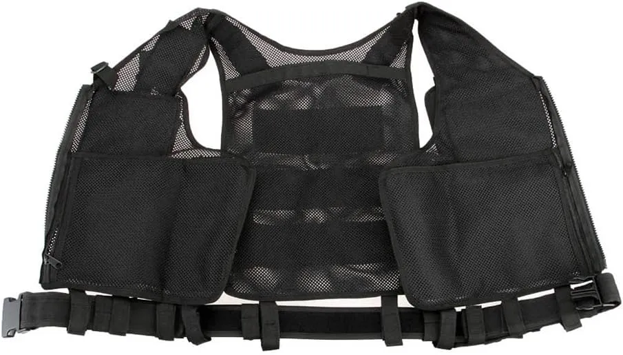 Lixada Tactical Vest Lightweight Breathable Polyester Sports Vest Outdoor Training Vest Adjustable for Adults