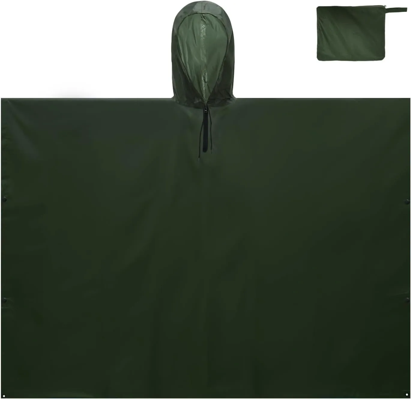 LOOGU Camo Rain Poncho with Hood Waterproof Lightweight Raincoat Rain Gear Men Women Outdoor Camping Hunting Hiking Fishing