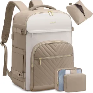 LOVEVOOK Travel Backpack for Women,50L Carry On Backpack for Airplanes,18 Inch Laptop Personal Item Travel Bag,TSA Approved Carry On Luggage,Waterproof Weekender Business Hiking Bag