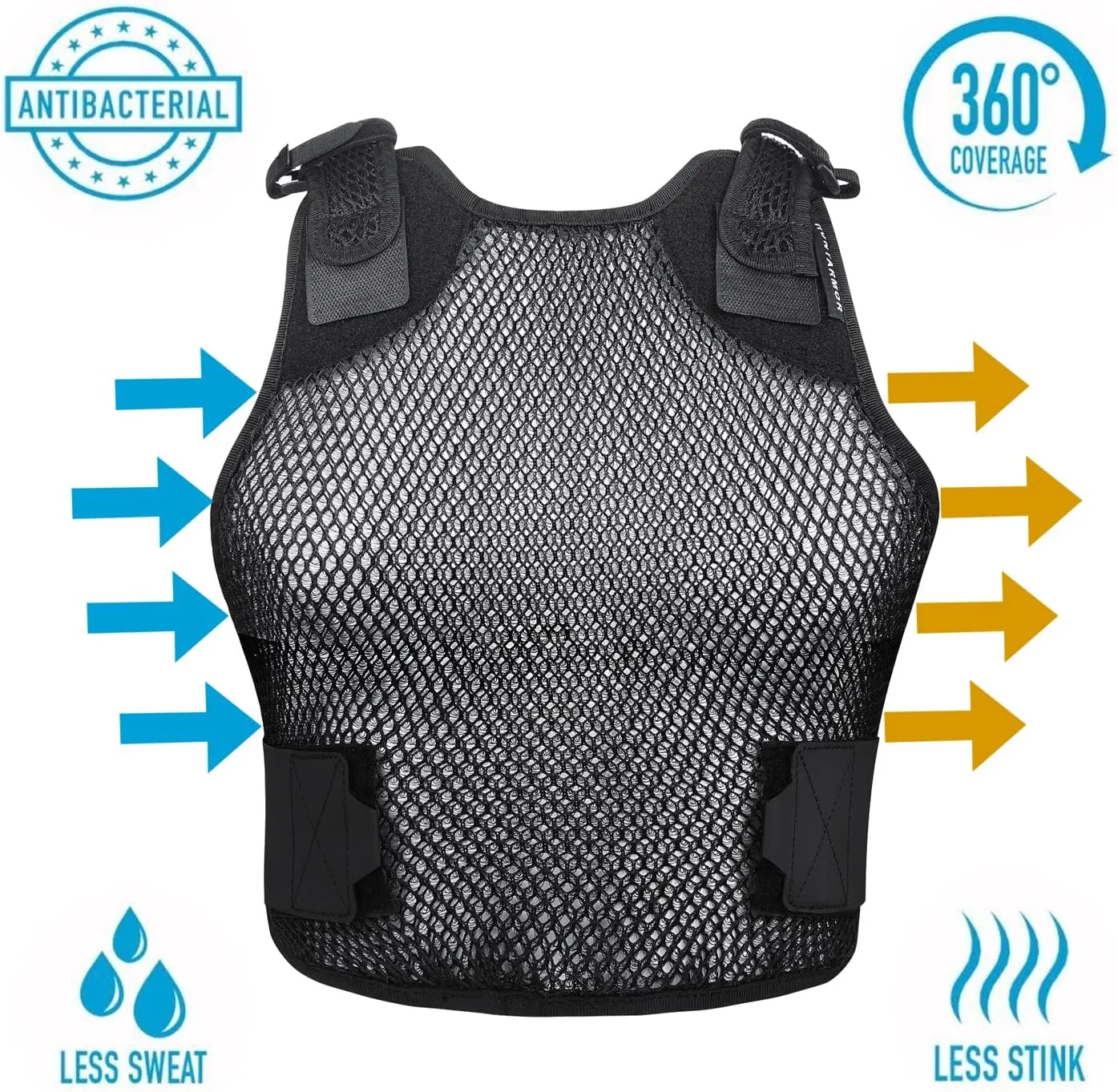 LUCKY CLOVER Ventilation Vest: Adjustable & Lightweight & Comfortable, Helps Increase Air Flow Under Tactical Gear