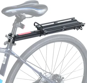 Lumintrail Bike Cargo Rack, Seatpost Mounted Bicycle Luggage Carrier with 20 LBs Weight Capacity for Trunk Bags and Quick Release Handle
