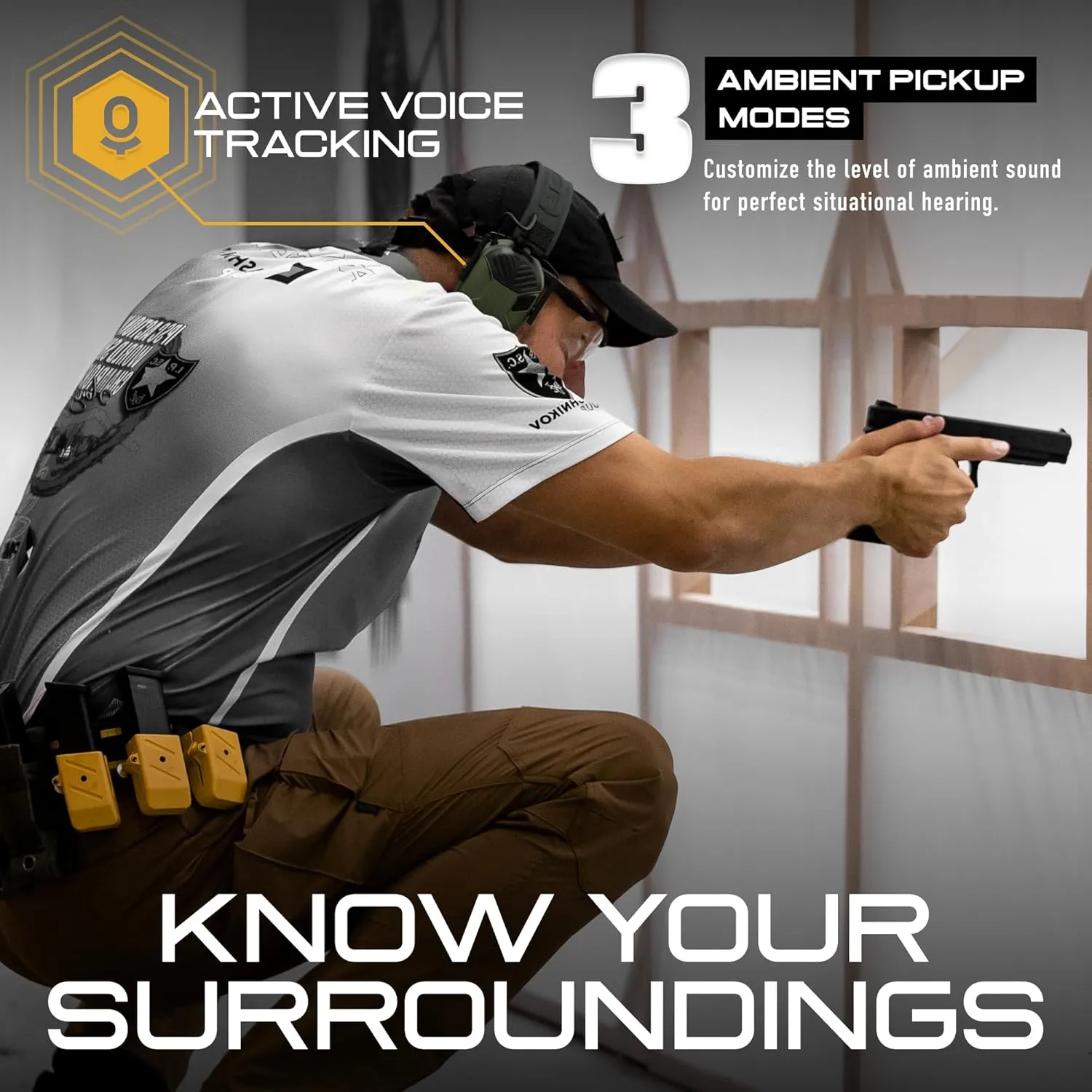 M300T & M300A Electronic Hearing Protection - Shooting Earmuffs Noise Reduction