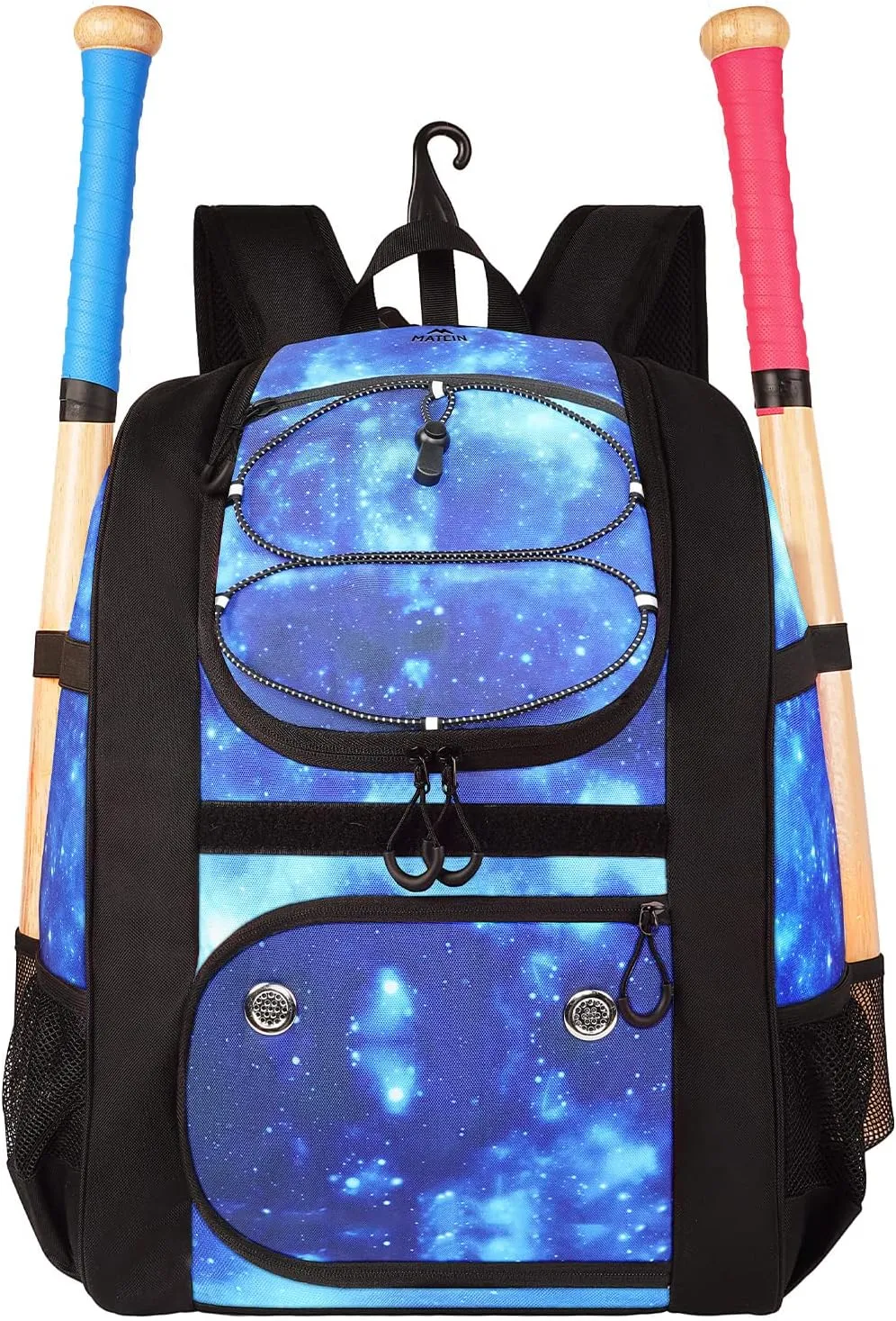 MATEIN Softball Bag, Lightweight Baseball Backpack with Shoe Compartment, Baseball Bag with Fence Hook for TBall Bat & Equipment, Softball Gifts Catchers Backpack for Women Fit Batting Glove, Helmet