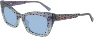 MCM Sunglasses 682 S 417 Blue/Aqua Iridescent Visetos
