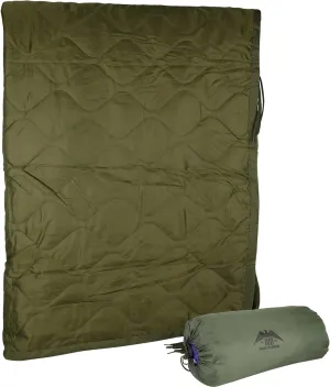 MEDALS OF AMERICA EST. 1976 Military Gear Blanket Poncho Liners Woobie Emergency Blanket - Military Surplus Cold Weather Camping and Hunting Woobie Blanket (OD Green)