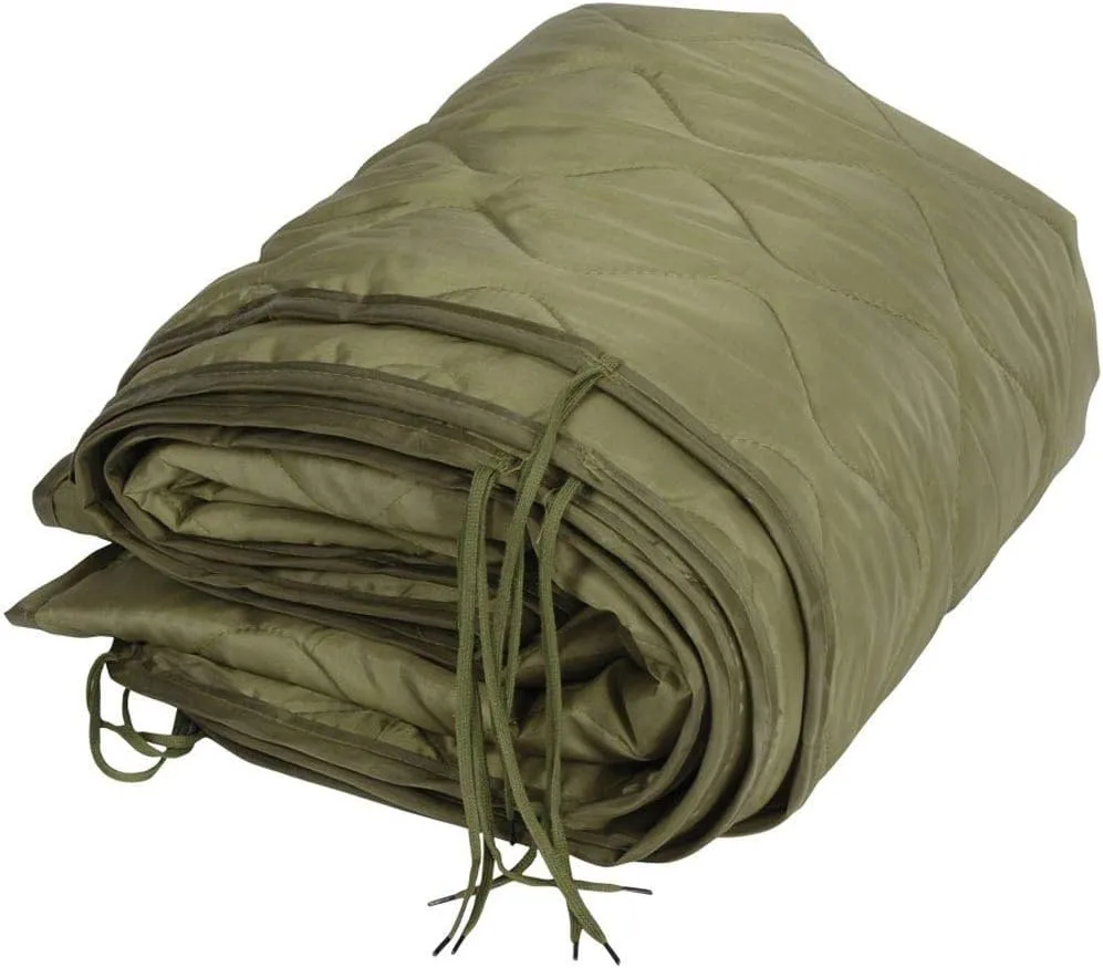MEDALS OF AMERICA EST. 1976 Military Gear Blanket Poncho Liners Woobie Emergency Blanket - Military Surplus Cold Weather Camping and Hunting Woobie Blanket (OD Green)