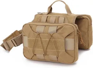 Medium to Large Dog Backpack Retriever Saddle Bag Backpack, Camping Trekking, 2 Spacious Side Pockets