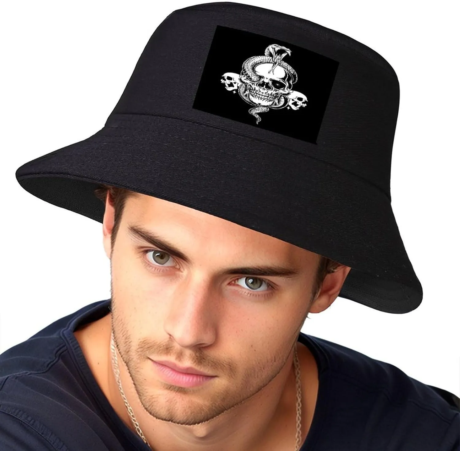 Men Women Fisherman Hat Breathable Easy to Fold for Travel Sun Protection Combines Fashion Utility