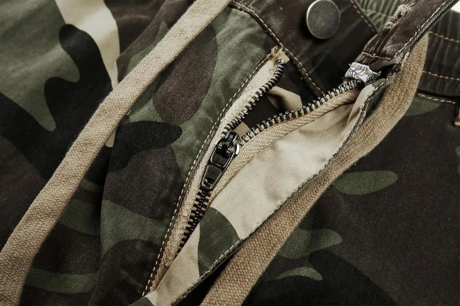 Men's Camouflage Tactical Cargo Shorts - Summer Slim-Fit Military Shorts with Multi-Pockets