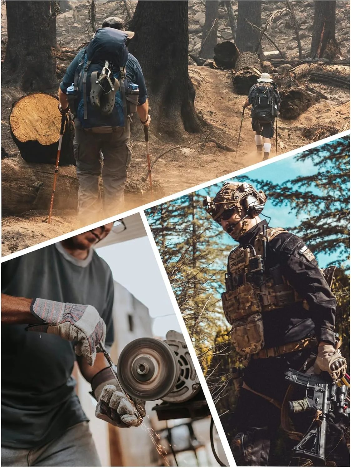Men's Hiking Tactical Pants Lightweight Work Cargo Pants Waterproof Outdoor Trousers Pants for Men