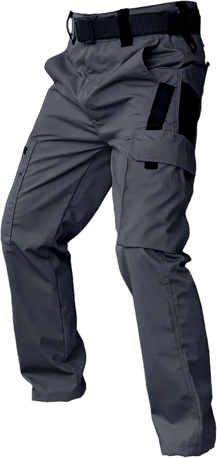 Men's Hiking Tactical Pants Lightweight Work Cargo Pants Waterproof Outdoor Trousers Pants for Men