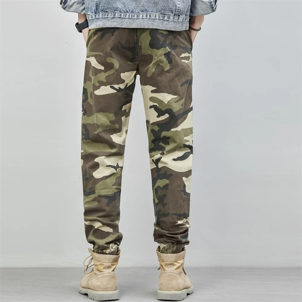 Men's Tactical Camouflage Cargo Pants - Regular Fit Military Cotton Pants for Outdoor, Work, & Casual Wear