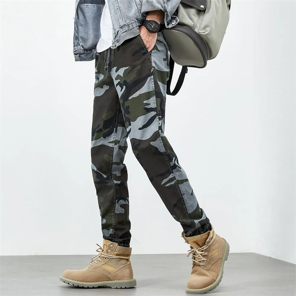 Men's Tactical Camouflage Cargo Pants - Regular Fit Military Cotton Pants for Outdoor, Work, & Casual Wear