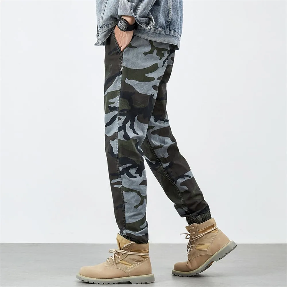 Men's Tactical Camouflage Cargo Pants - Regular Fit Military Cotton Pants for Outdoor, Work, & Casual Wear