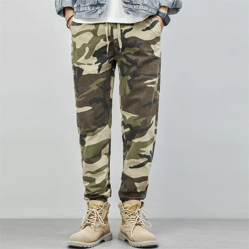 Men's Tactical Camouflage Cargo Pants - Regular Fit Military Cotton Pants for Outdoor, Work, & Casual Wear