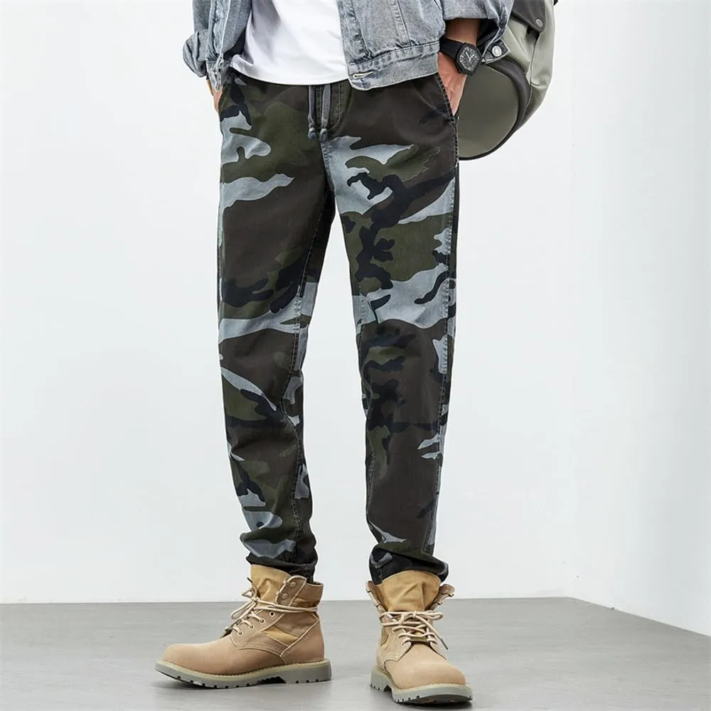 Men's Tactical Camouflage Cargo Pants - Regular Fit Military Cotton Pants for Outdoor, Work, & Casual Wear