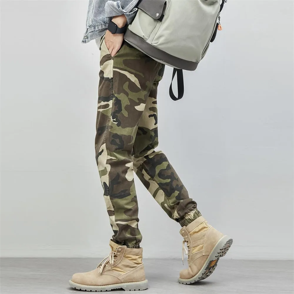 Men's Tactical Camouflage Cargo Pants - Regular Fit Military Cotton Pants for Outdoor, Work, & Casual Wear