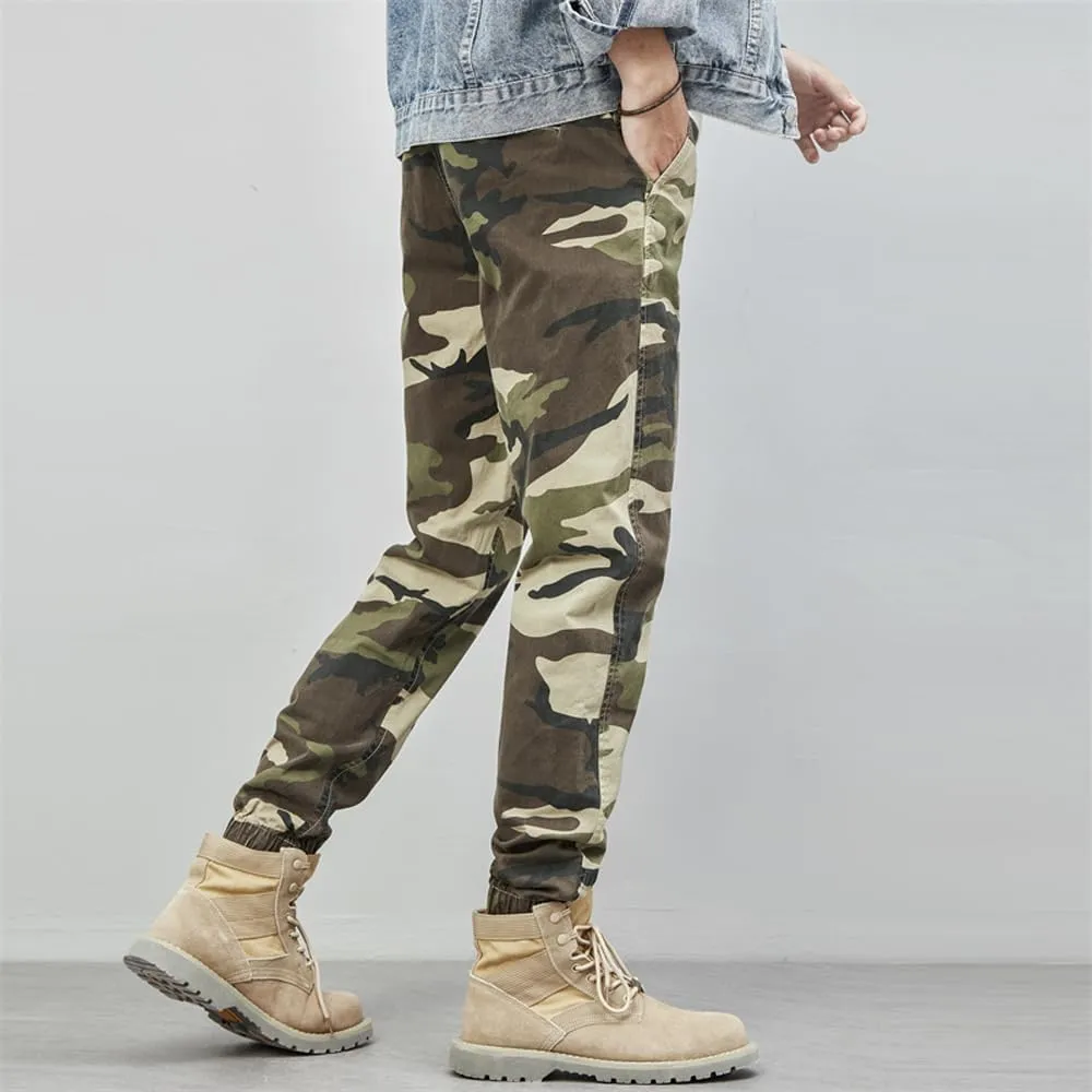 Men's Tactical Camouflage Cargo Pants - Regular Fit Military Cotton Pants for Outdoor, Work, & Casual Wear