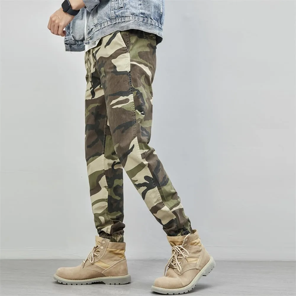 Men's Tactical Camouflage Cargo Pants - Regular Fit Military Cotton Pants for Outdoor, Work, & Casual Wear